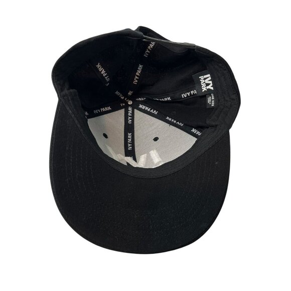 Ivy Park Baseball Snapback Hat Cap Spell Out Dad Beyoncé Black Embroidered Retro - Picture 7 of 9